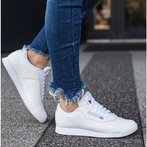Reebok Shoes - Reebok Princess Classic Sport Casual Sneaker Shoes White Womens Size 9.5
